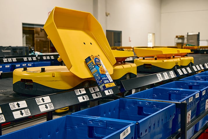 tSortLift Grocery Inventory Induction